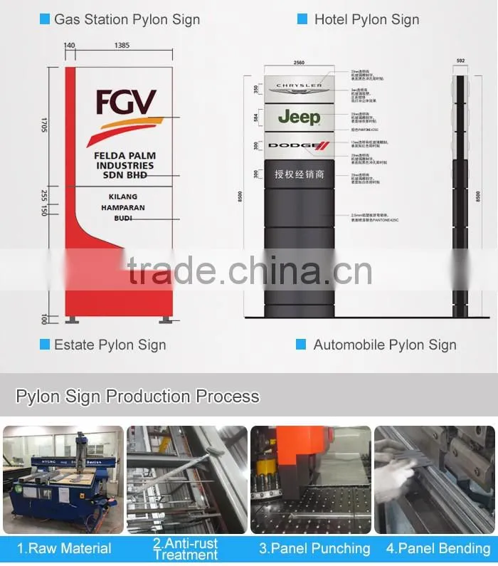 Advertising Eletronic Totem Pylon Sign Design
