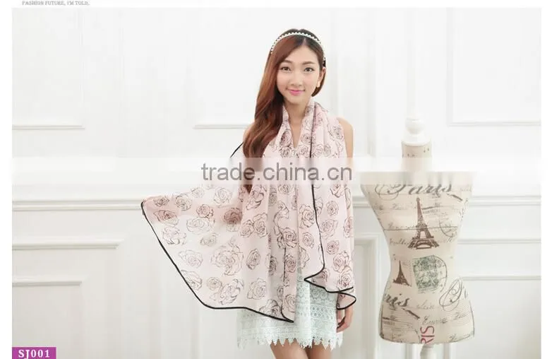 2015 fashion cheap scarf/bulk wholesale fashion scarves/chiffon scarves