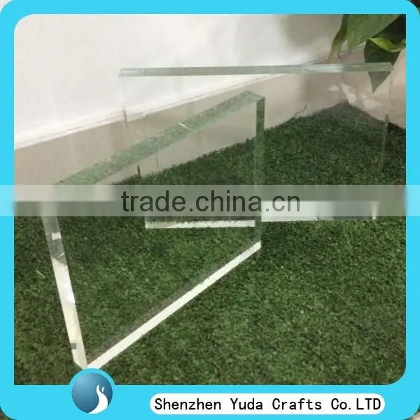 custom clear and colored cast acrylic block , engraved plexiglass logo block, silk-screen printing perspex brick 20-50mm thick