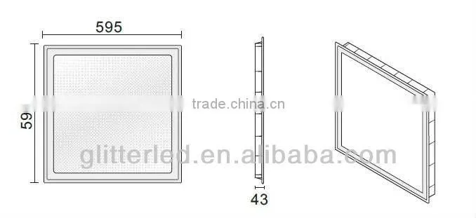 Emergemcy Plastic frame 60*60cm LED Panel light 595*595mm(Dimmable, Emergency,TUV,CE,CB,SAA, C-Tick)