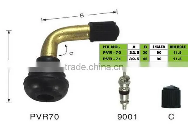 Motorbike Motorcycle Bike 90 Degree Right Angle Bend PVR-70 PVR32 Tubeless Valve