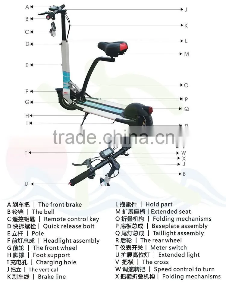 New product!! 2016 Electric Self Balancing Scooter Unicycle, Hoverboard, with 120m handle