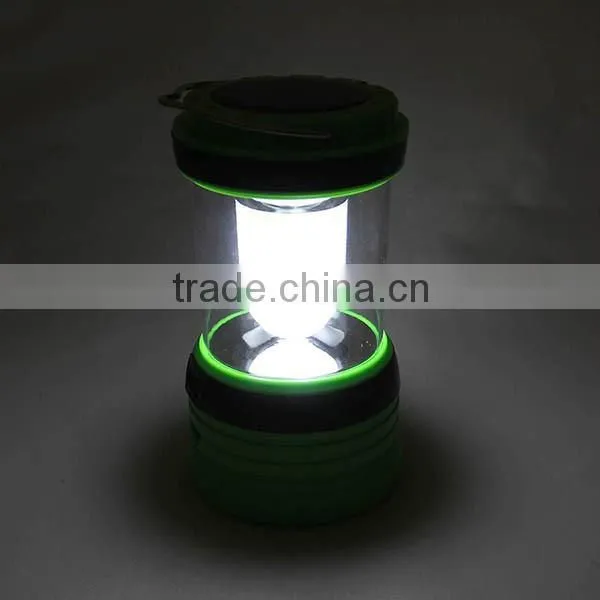 portable solar camping lantern with cell phone charger