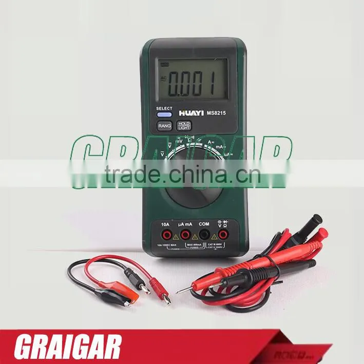 MS8215 Digital Multimeter AC/DC Voltage Current Frequency Capacitance Resistance Tester Detector