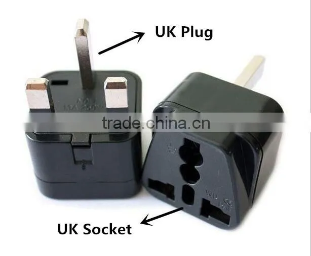 UK Plug Male 3 Pin to UK Male Socket Universal Adapter