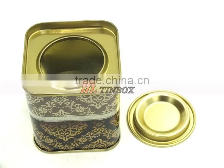 Set of Cute Square Cartoon Gift Tin Can/Tin Box