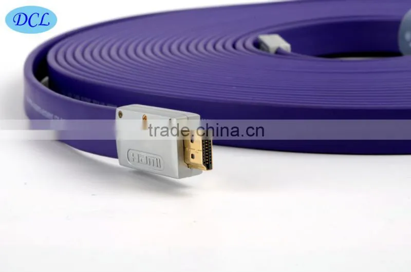 Special highest level HDMI flat cable with metal shell