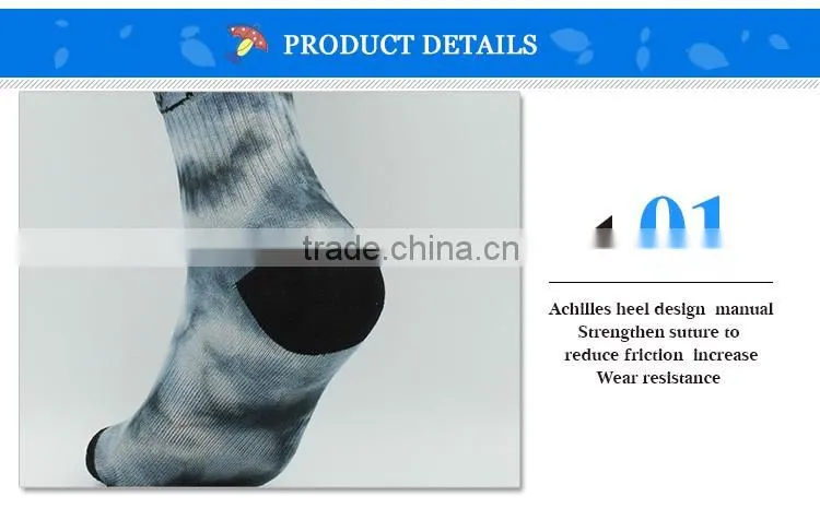 Elastic tube wholesale custom logo sports socks for man