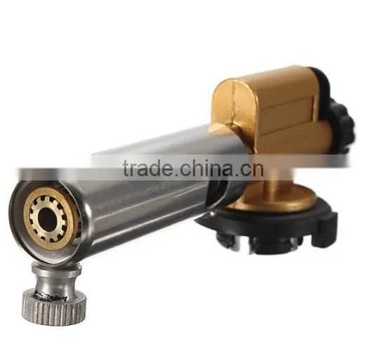 Gas Torch Flamethrower Butane Burner Automatic Ignition Baking Welding BBQ Camping Outdoor Flame Gun