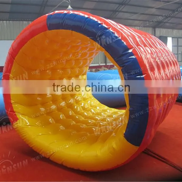 0.90mm plato PVC Funny popular hot seller exciting inflatable water wheel