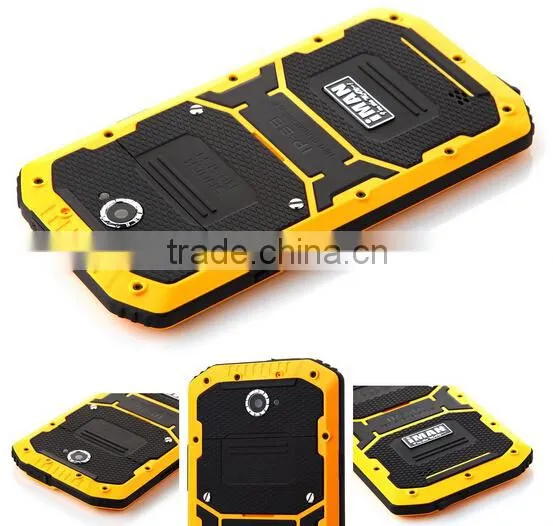 iMAN i8800 Smartphone IP68 MSM8916 Quad Core 1GB 8GB 5.5 Inch HD Screen Black&Yellow