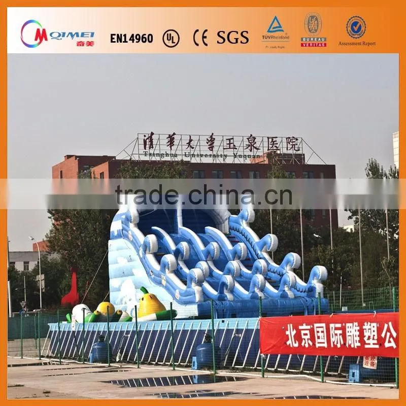 Used inflatable swimming pool slide,children inflatable pool with slide