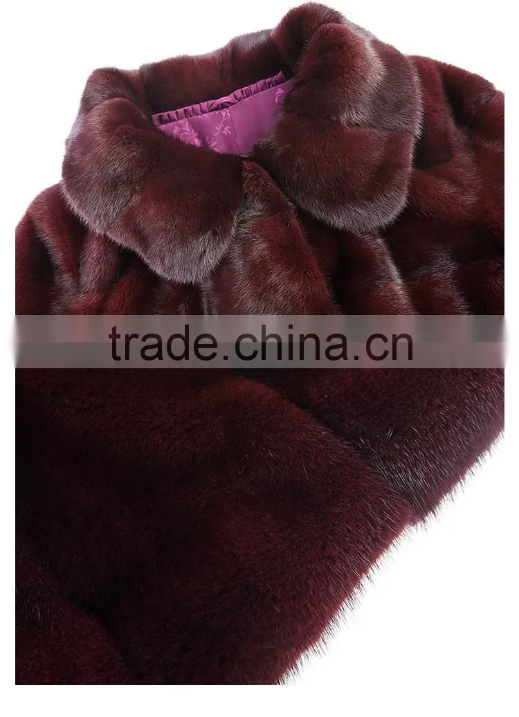Factory custom made fur coat mink