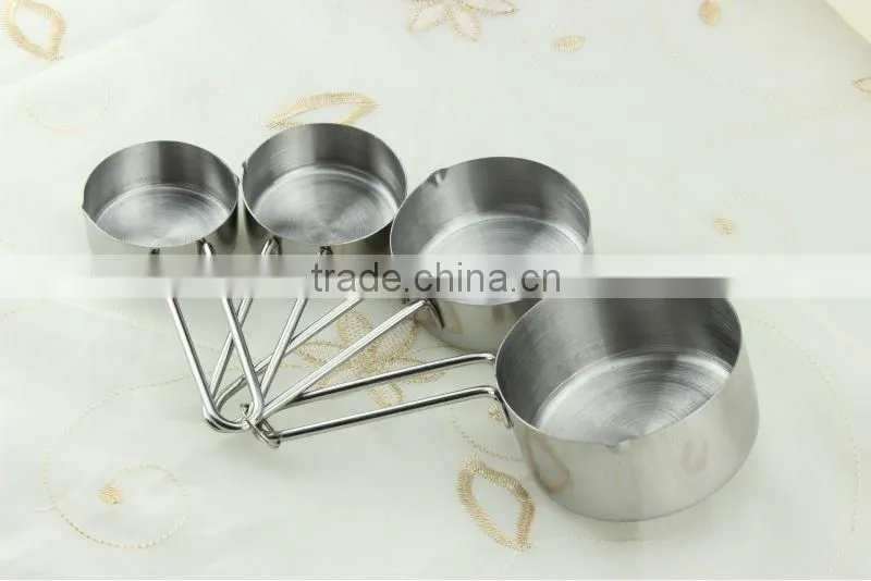 Set of 4pcs silver measuring spoons