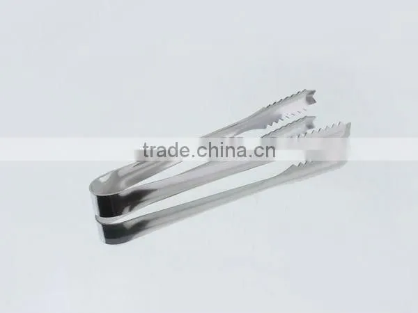 2012 new design stainless steel ice tongs