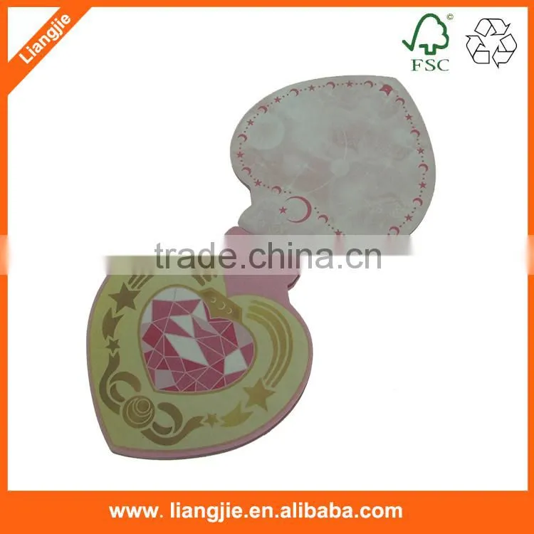 round shape memo pad,cmyk round memo pad,die cut memo pad
