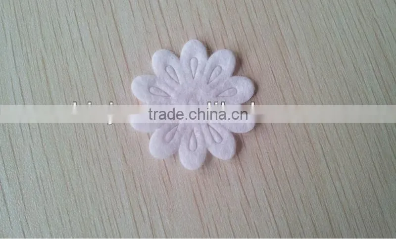 unique embossed collar applique/plant embossed label/embossed Decorative Flowers & Wreaths