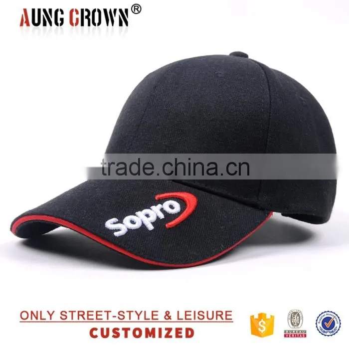 6 panel custom adjustable sports baseball caps