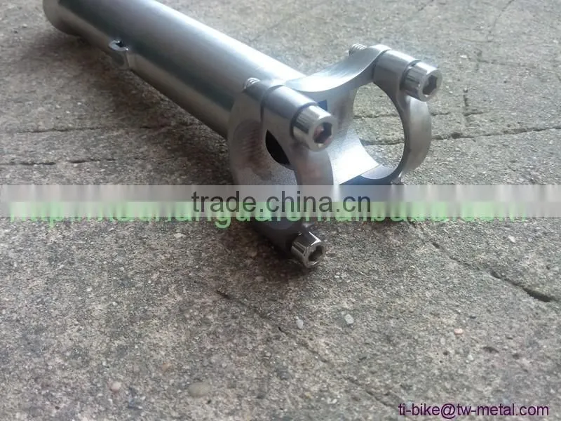Titanium Tandem Bicycle Stem Custom Titanium Bike Stems for Road Mountain Tandem Bikes XACD Titanium Bike Stem in China