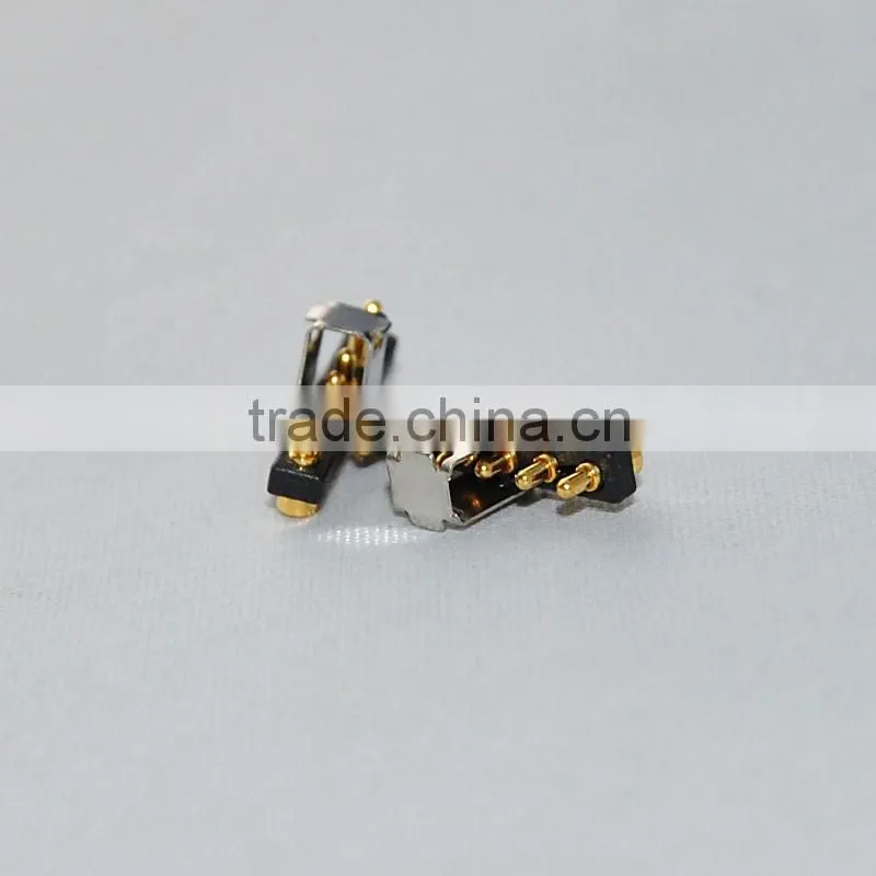Customized spring loaded connectors/pogo pin with battery power connector