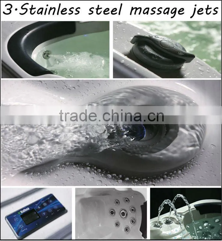 Headrest pillow color led light spa pool