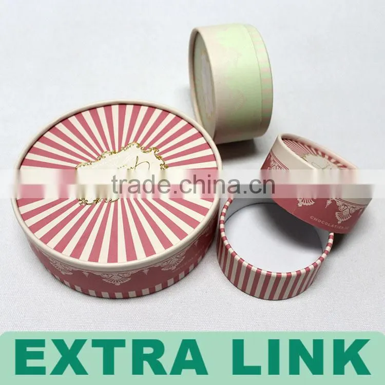 Customized decorated jewellery small gift box gift packaging box round gift box