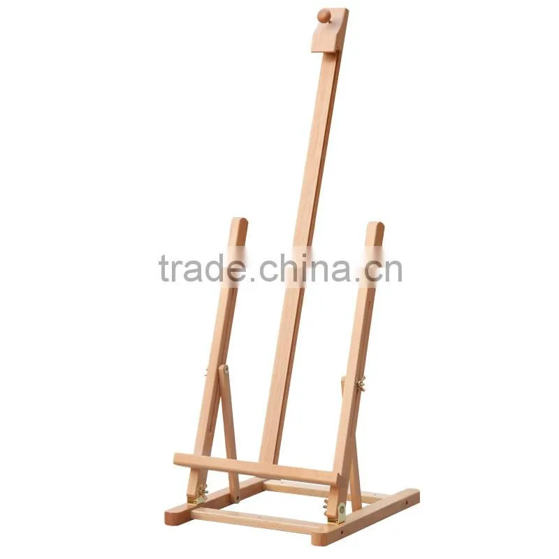 Bergino 78x78x202.7cm wood table easel with stands in stock