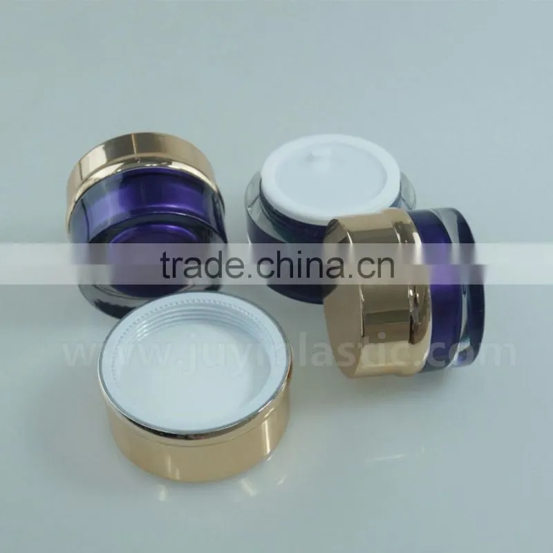 new style acrylic liquid cosmetic bottle with luxury face cream jars