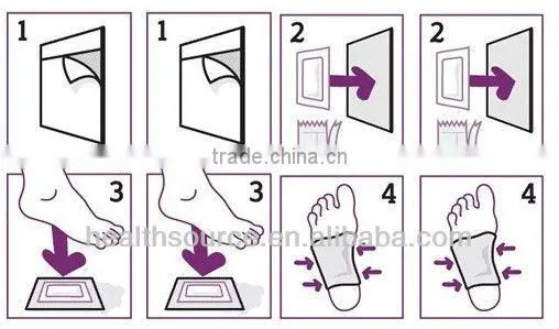 Hot sale Chinese Herbal Bamboo Vinegar Detox foot patch