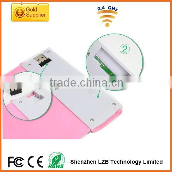 Rechargeable 2.4G wireless Silicone Keyboard,portable roll-up keyboard