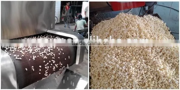 Industrial popcorn production making line/popcorn making machine