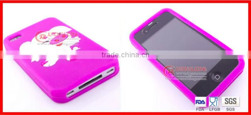 embossed silicone phone case