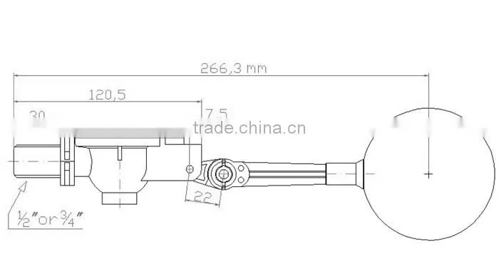 MR15AW pilot operated float valve