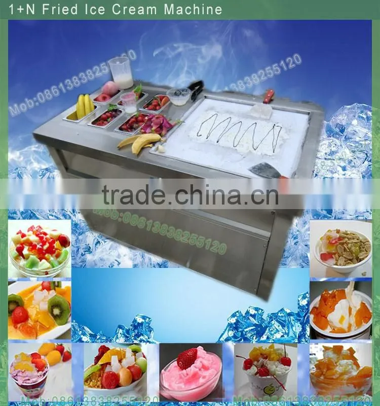 Machine Manufacturer Fried Ice Cream Cart machine fried yoghourt machine