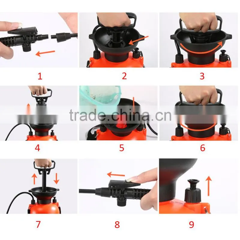 iLOT 5 Liter Manual Pressure Sprayer with base and funnel