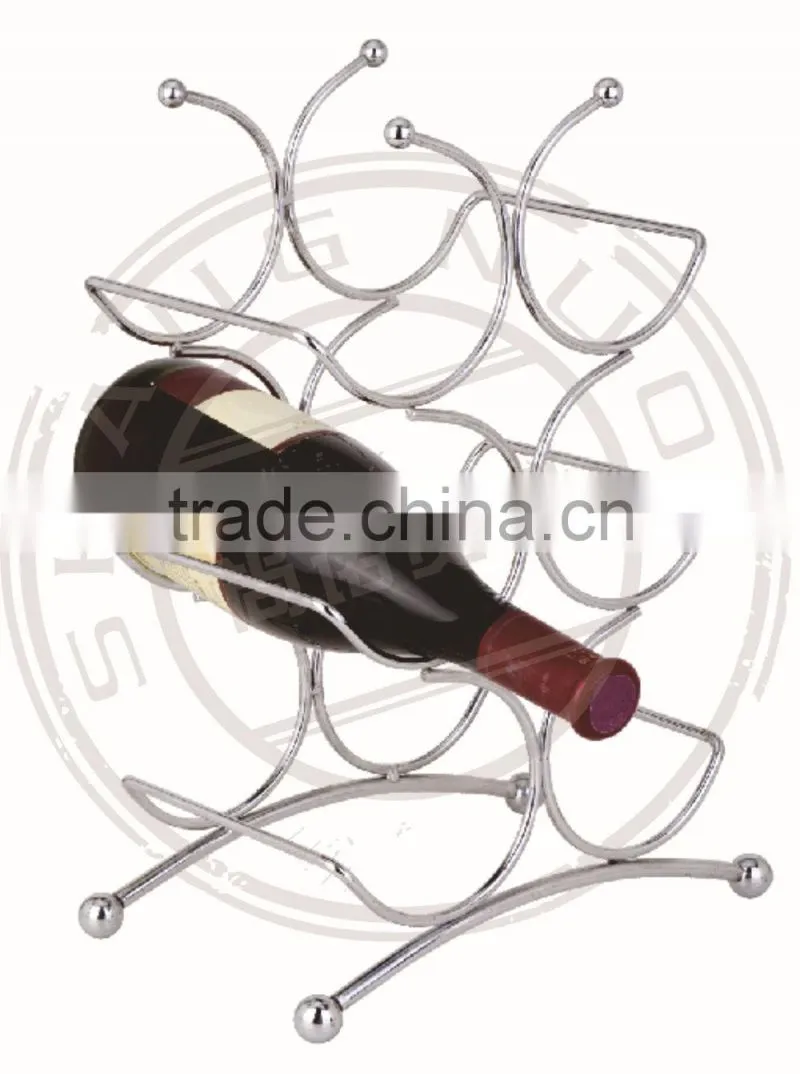 Durable 3 tiers Iron wire wine rack
