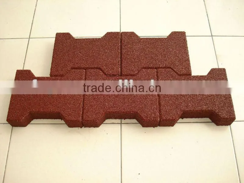 2013 NEW!!! Recycled Playground Rubber Bricks/Rubber Brick Pavers/Rubber Paving Bricks/Rubber Brick Press