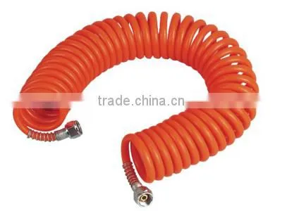Recoil hose with USA type quick coupler Hose available material :PE(Polyethylene) .PU(Polyurethane).Nylon