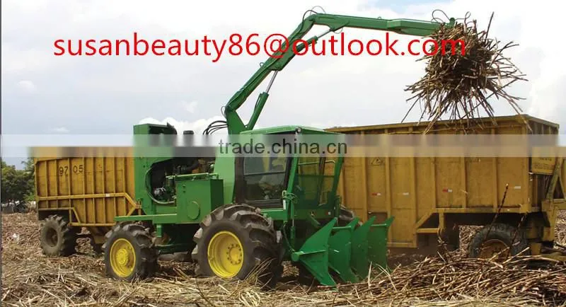 Small wheel loader with sugarcane grasper