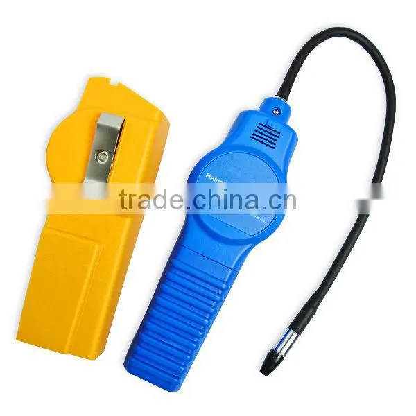 Handheld Halogen Leak Detector 305mm probe length Negative Corona Sensor Type with Dual-color LED Indicator
