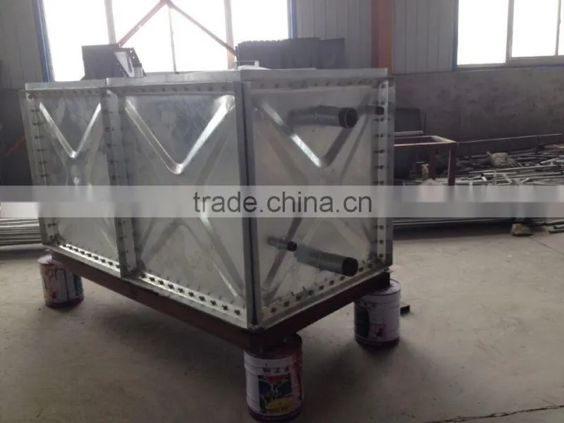 Hot-dipped galvanized water tank 1m*1m, 1.22m*1.22m