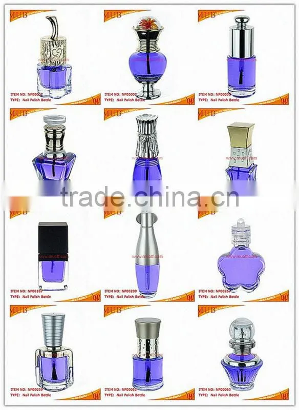 15ml Black unique empty nail polish bottle wholesale