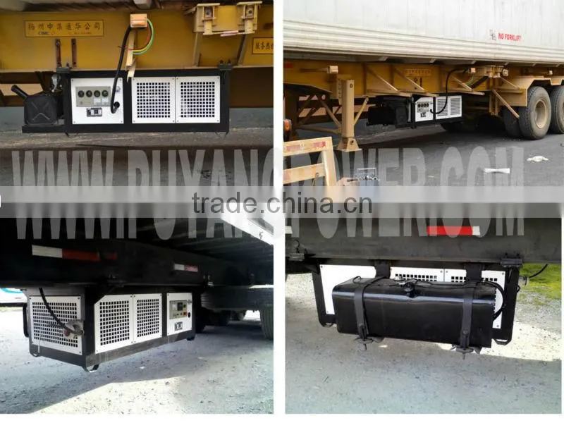 Container used underslung 16kw generator for reefer for fresh seafood