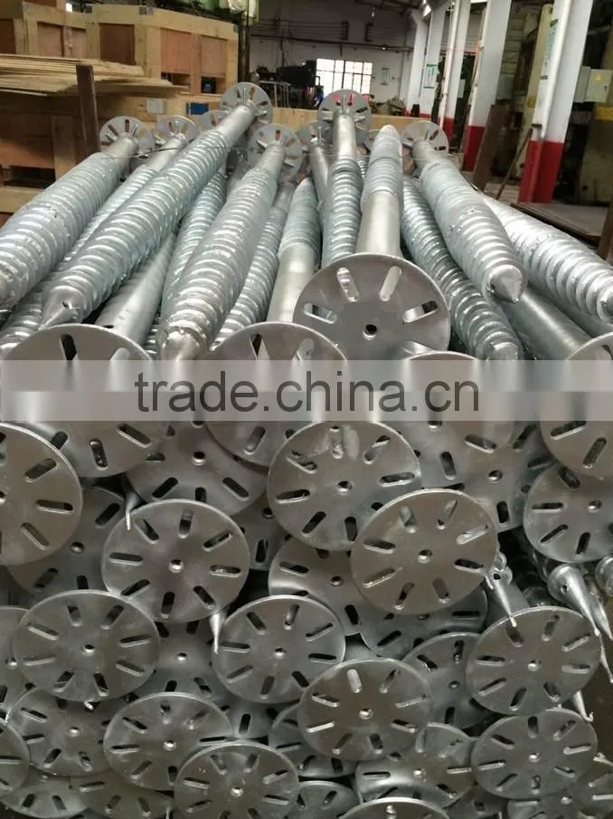 high quality hot dipped galvanized ground screw