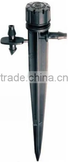 8206C garden flower irrigation tool full circle adjustable plastic drip irrigation with spike