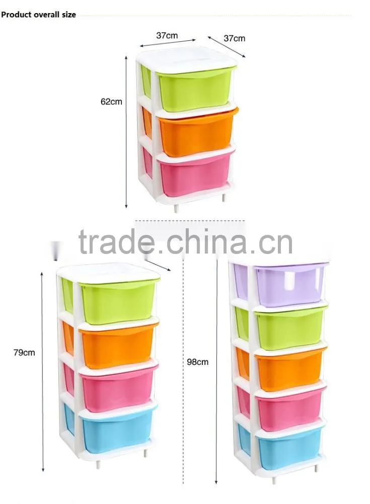 3 DRAWER WIDE CART AQUA BLUE TINT STORAGE ORGANIZER NEW