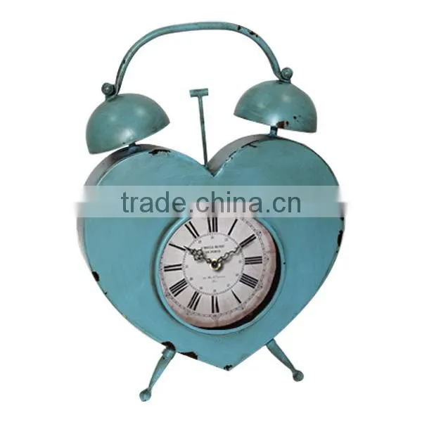 Vintage Metal Table Clock Desk Clock