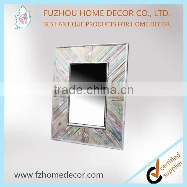Cheap large walll mirrors/ reclain recycle wood mirror frame