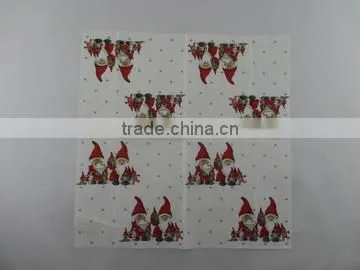 Christms Color airlaid paper napkin for hotel,restaurant