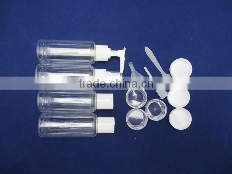 10pcs traveling bottle sets transparent bottle sets for women